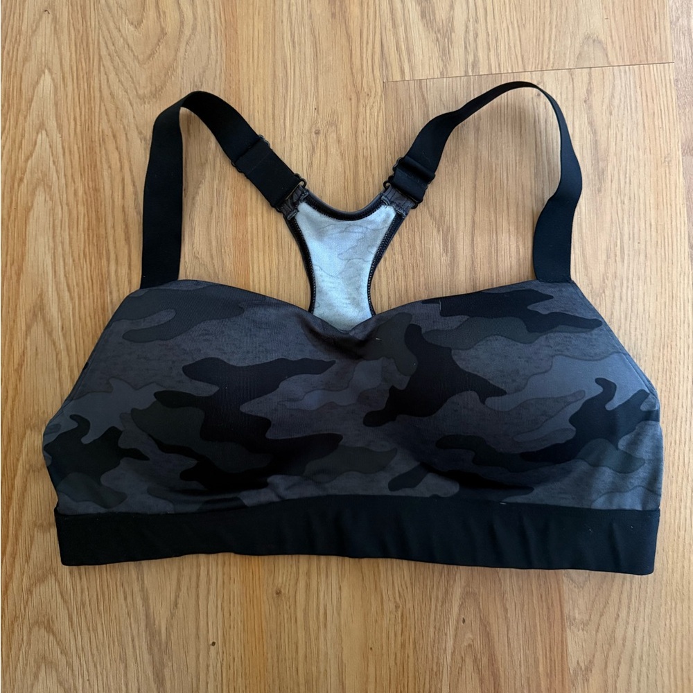 Victoria’s Secret PINK ACTIVE Camo Print Women's Sports Bra LARGE